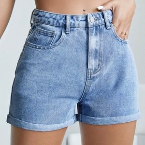 Denim shorts